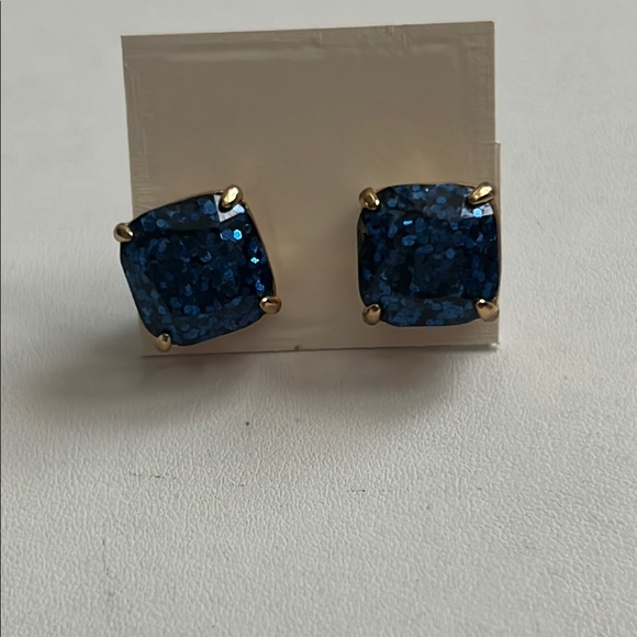 Elegant Blue Stud Earrings - Picture 1 of 1